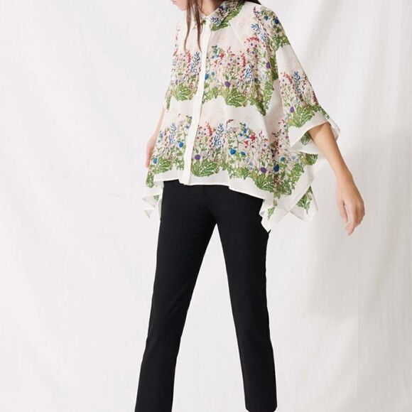 Maje
OVERSIZED FLORAL SHIRT - ecru / green - Picture 4 of 7